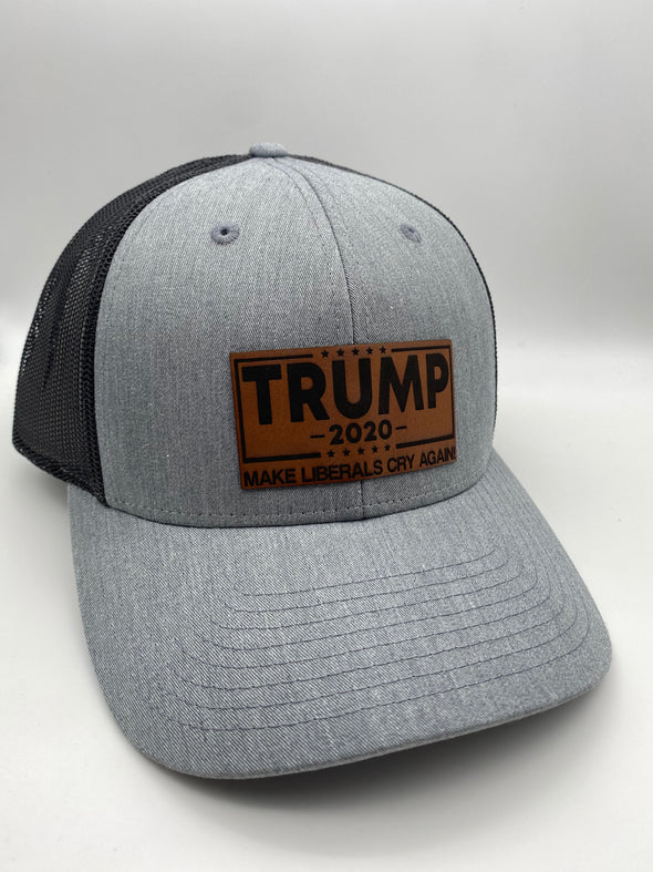 Trump: Make Liberals Cry Again Leather Patch Hat